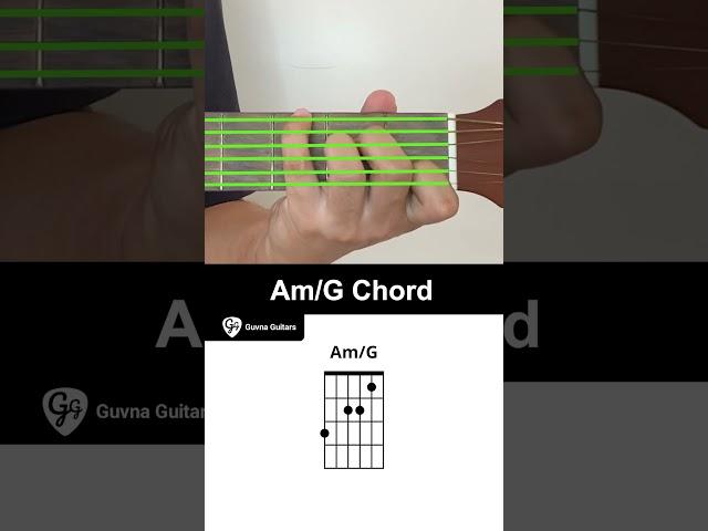 How To Play The Am/G Chord On Guitar - Guvna Guitars