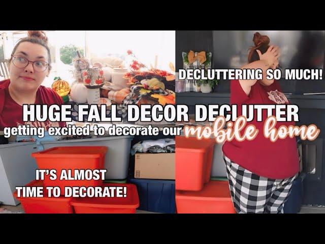 *HUGE 2024 FALL DECOR DECLUTTER!* getting prepared to decorate our double wide for FALL