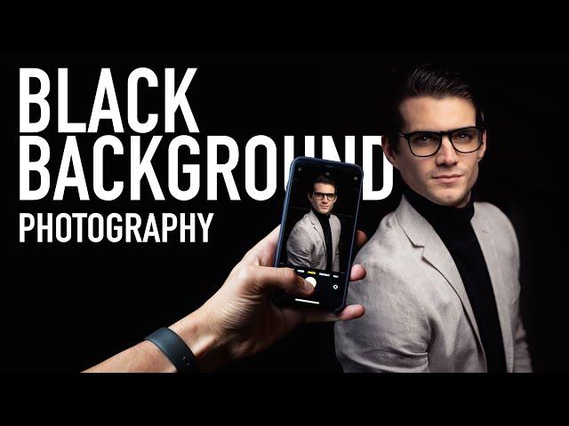 EASY: Mobile Black Background Portrait at Home (STUNNING - no editing required)