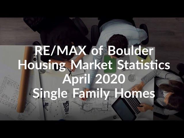 REMAX of Boulder Housing Market Statistics April 2020 – Single Family Homes