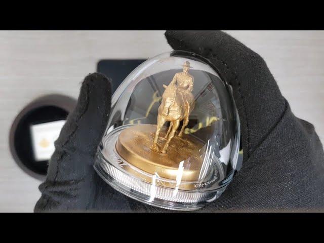 2020 10 oz Silver Sculpture Coin Royal Canadian Mounted Police RCMP Musical Ride Unboxing