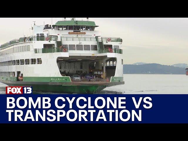 Bomb cyclone to test transportation officials by land and sea | FOX 13 Seattle