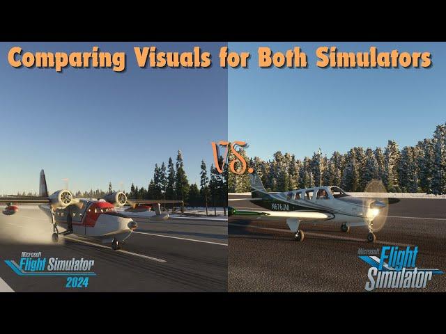 Comparing Microsoft Flight Simulator 2024 with Microsoft Flight Simulator 2020 #msfs2024 #msfs2020