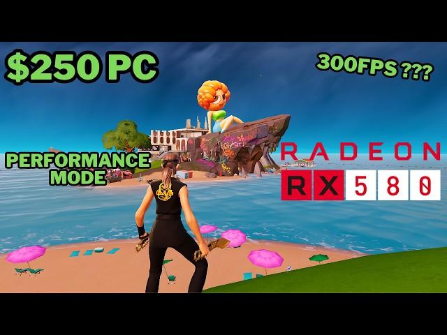 Fortnite Chapter 2 Remix On A $250 PC | Xeon 2680 V4 + RX580 8GB (2048SP) | 1080P Performance Mode