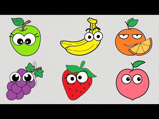 Fruits Song | Educational video for kids | Little Tiger TV