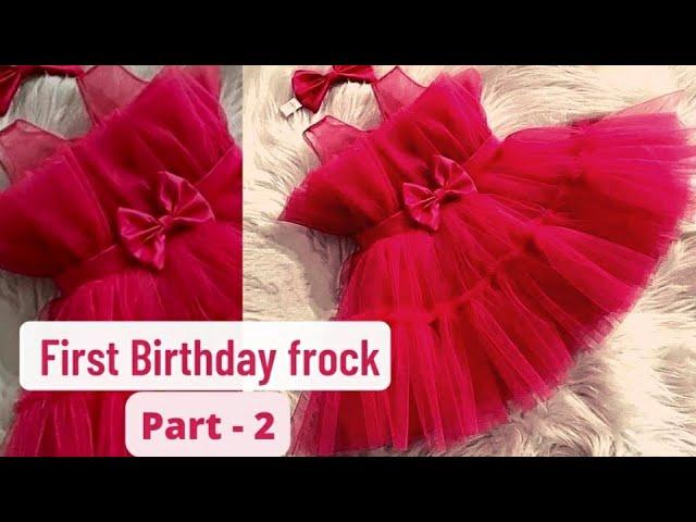 Trending First Birthday Frock|Sewing of Birthday Frock @ RG - The Needle Woman|