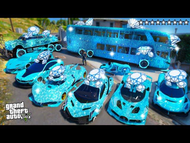 GTA 5 - Stealing DIAMOND LUXURY CARS with Franklin! (Real Life Cars #88)