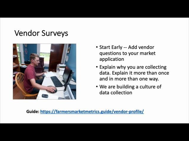 Farmers Market Vendor Surveys