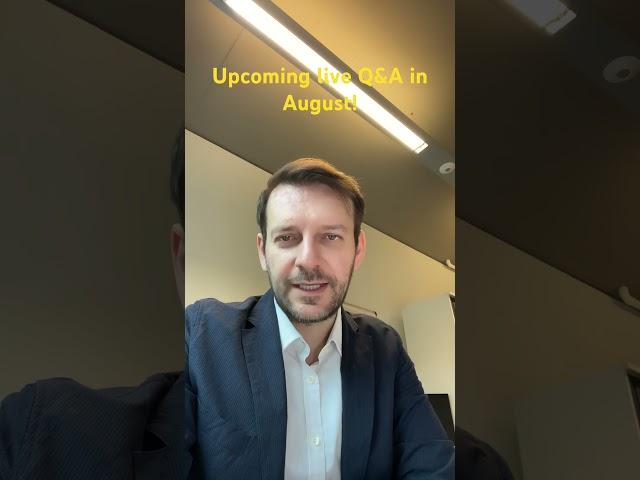 Upcoming live Q&A session in August 2023