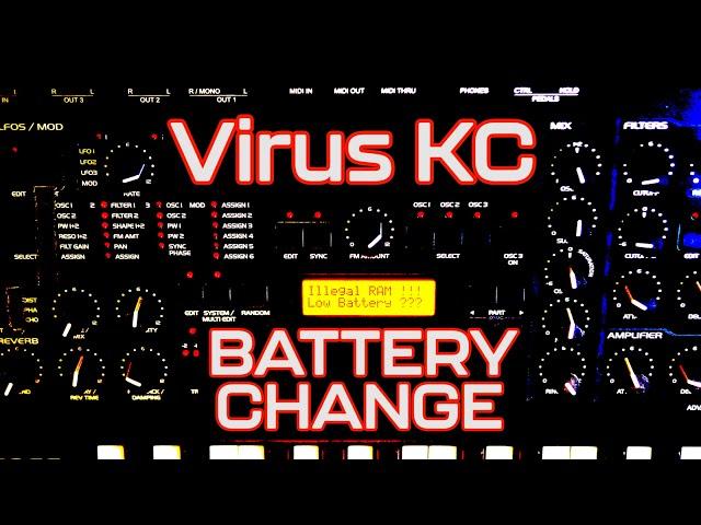 Virus KC - Replacing the Battery (including factory backup)