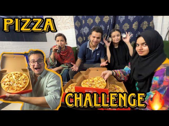 Eating pizzain 3 minutes Challenge||part 2|| kisi sy bhi khatam na ho saka