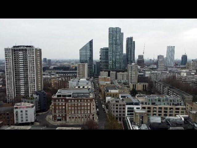 Clerkenwell's residentials and business district drone exploration.