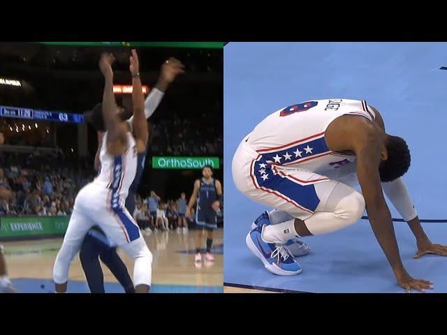 Paul George hyperextends knee AGAIN in first ever game with Embiid and Maxey