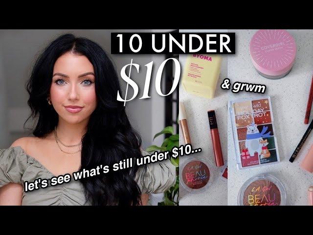 10 under $10  finding the best affordable drugstore makeup in 2023 + get ready with me!