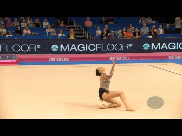 Sara Mohamed ROSTOM (EGY) 2015 Rhythmic Worlds Stuttgart - Qualifications Ribbon