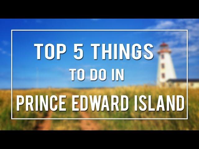 TOP 5 THINGS TO DO IN PRINCE EDWARD ISLAND!