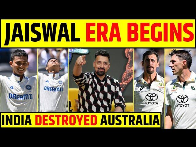 INDIA vs AUSTRALIA: YASHASVI JAISWAL ERA STARTS, INDIA THRASHING AUSTRALIA IN PERTH