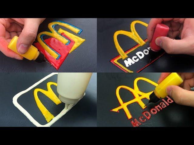 Pancake Art - McDonald's Logos (1960-present)