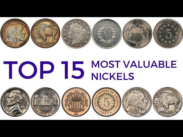 TOP 15 MOST VALUABLE NICKELS – Rare Nickels  in Pocket Change Worth Money (Buffalo, Liberty,Shield)