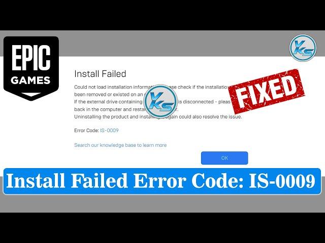  How To Fix Epic Games Install Failed Error Code: IS-0009 | 100% Working | Fix Any Games