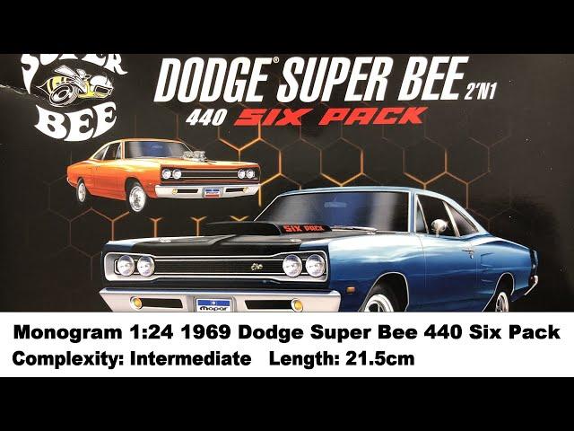 Monogram 1:24 1969 Dodge Super Bee 440 Six Pack - Kit Review