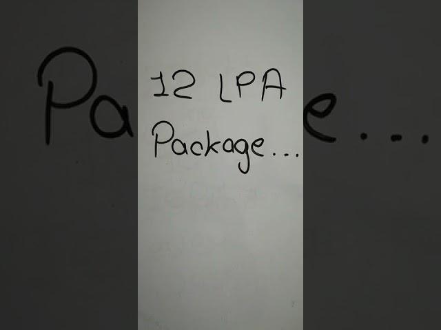 12 lpa package