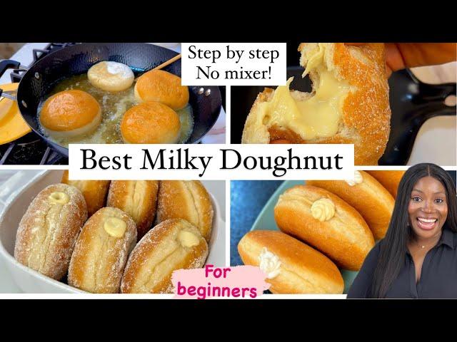 How to make the best Milky Doughnuts for beginners | step by step | viral milky Doughnuts