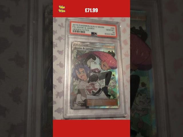 Jessie and James 68/68 PSA 10 Gem Mint Hidden Fates Full Art Pokemon Card