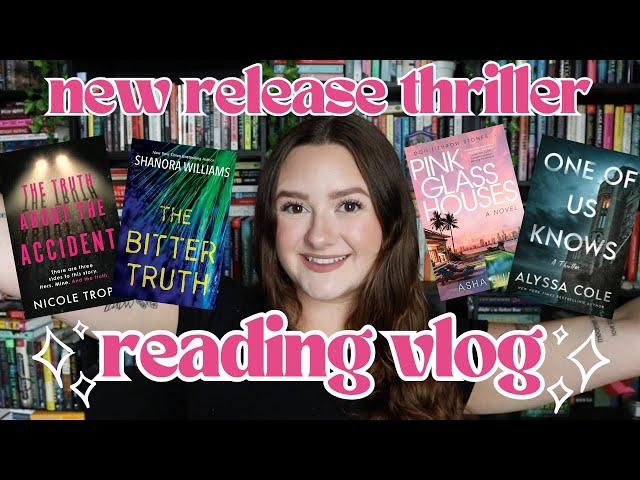 NEW RELEASE THRILLER READING VLOG 2024 | rich people drama, mental health rep & summer vibes