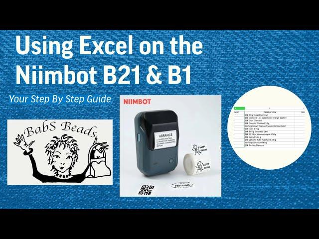 How To Print Labels From Excel Using A Niimbot B1 Or B21 Label Printer