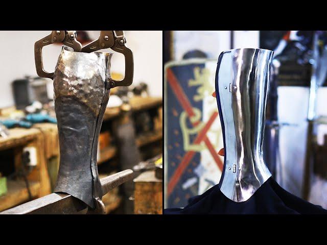 How to make steel greeves. DIY Forging armor.