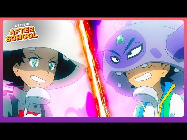 Ash VS Goh Rap Battle  Pokémon Ultimate Journeys | Netflix After School