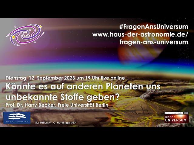 #FragenAnsUniversum: Könnte es auf anderen Planeten uns unbekannte Stoffe geben?