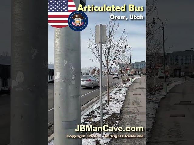 ARTICULATED BUS in OREM Utah USA JBManCave.com #Shorts