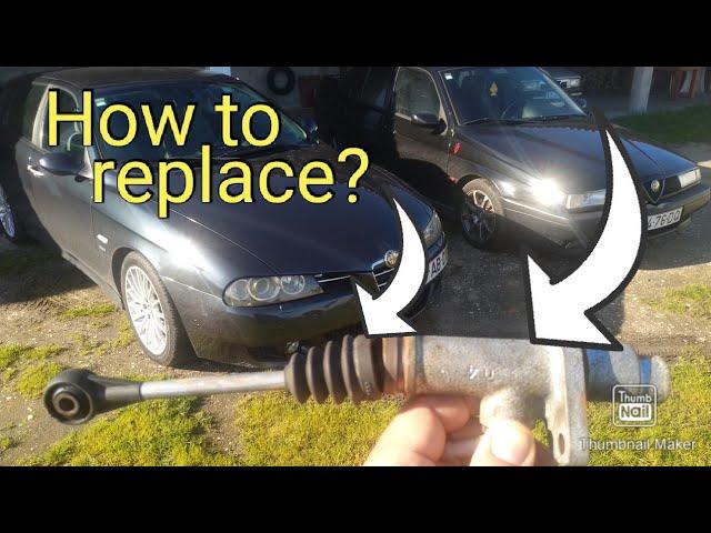 How to replace Clutch Master cylinder. Alfa 155, 156 and others!