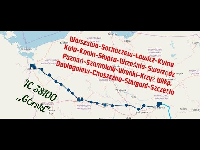 Warszawa Wschodnia-Szczecin Główny I IC 38100 ,,Górski" I EU160-001 I 3.06.2023