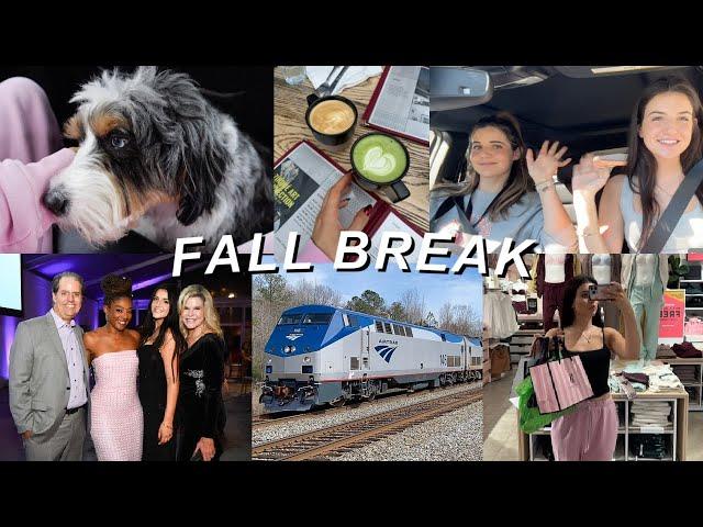 FALL BREAK | taking the train + visiting family & shopping