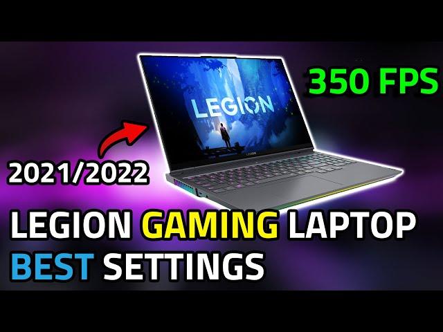 How to Optimize Lenovo Legion Gaming Laptops 2022 & 2021 for Gaming