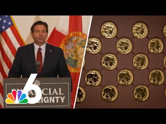 DeSantis signs bill recognizing gold, silver coins as legal tender in Florida