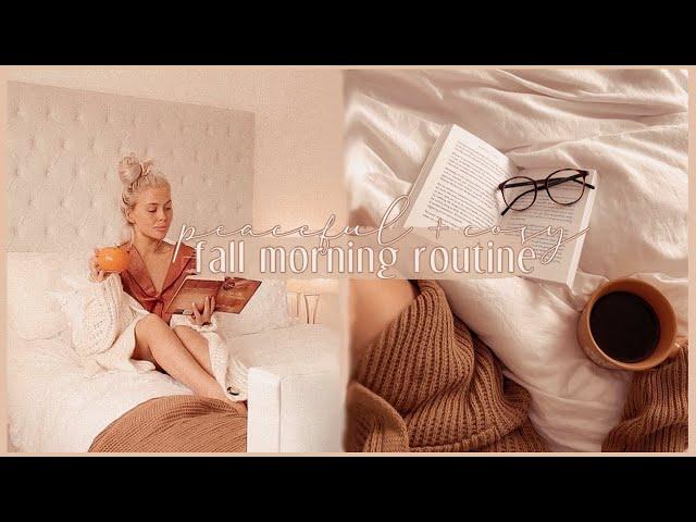 FALL MORNING ROUTINE | a cosy, peaceful, relaxing morning 