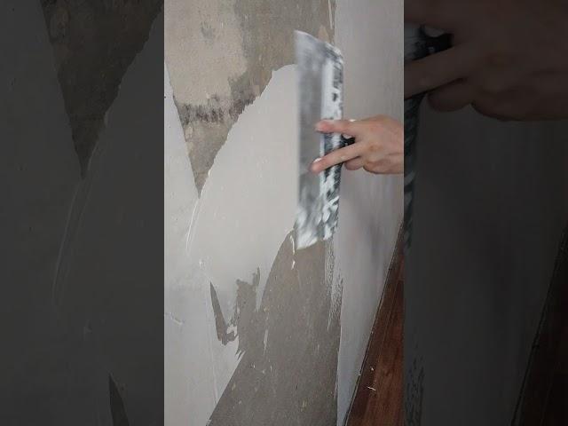 1 слой шпатлевки. Быстрый способ!