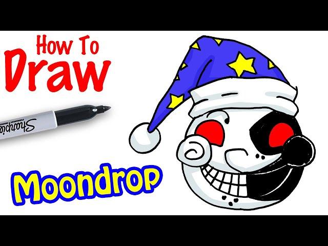 How to Draw Moondrop | FNAF Security Breach