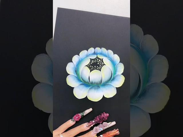 acrylic flower painting tutorial|simple and unique flower painting|#shorts#viral#trending#painting