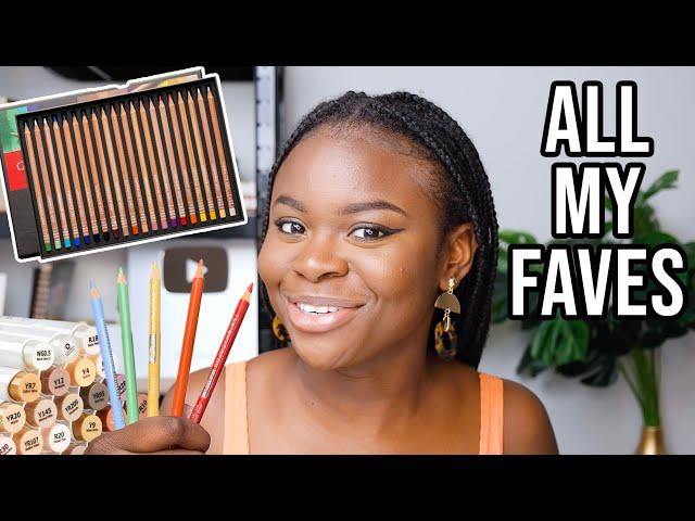 MY FAVORITE ART SUPPLIES | Realistic Colored Pencil Portraits