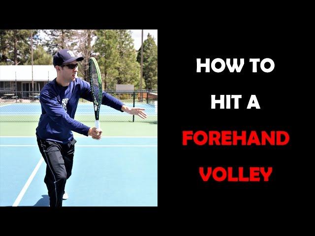 Tennis Lesson - Learn How To Hit A Forehand Volley