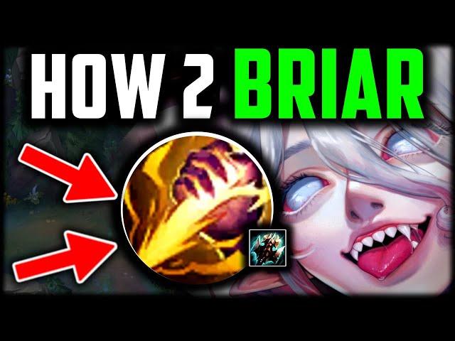 How to Briar & CARRY for Beginners (BEST BUILD/RUNES) - Briar Jungle Guide Season14