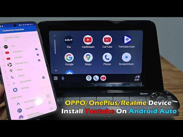 Any OPPO/OnePlus/Realme Device Install Youtube On Android Auto