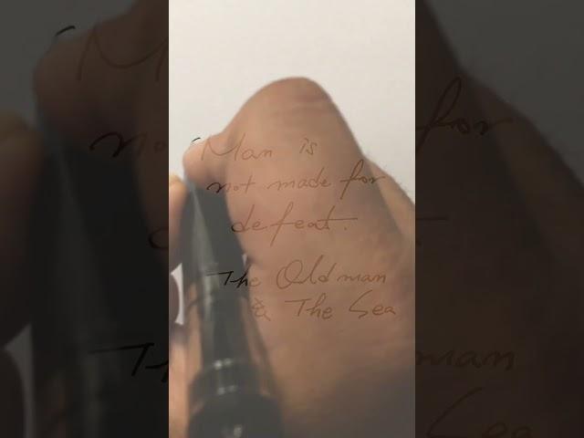희망 메시지 - 만년필/딥펜/잉크/캘리그라피 #shorts