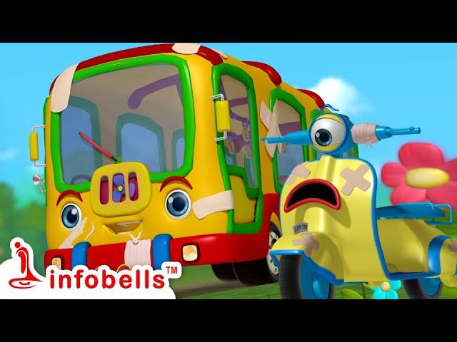 நம்ம பஸ்சுக்கு காய்ச்சலாம் - Playing with Vehicle Toys | Tamil Rhymes for Children | Infobells