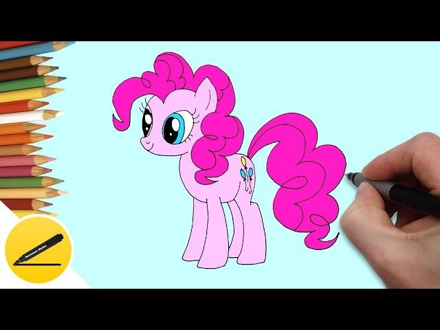 How to Draw Pony Pinkie Pie step by step | Draw a Pony | Pinkie Pie Pictures